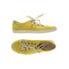 Paul Green Damen Sneakers, Gr. 4.5, gelb, Leder