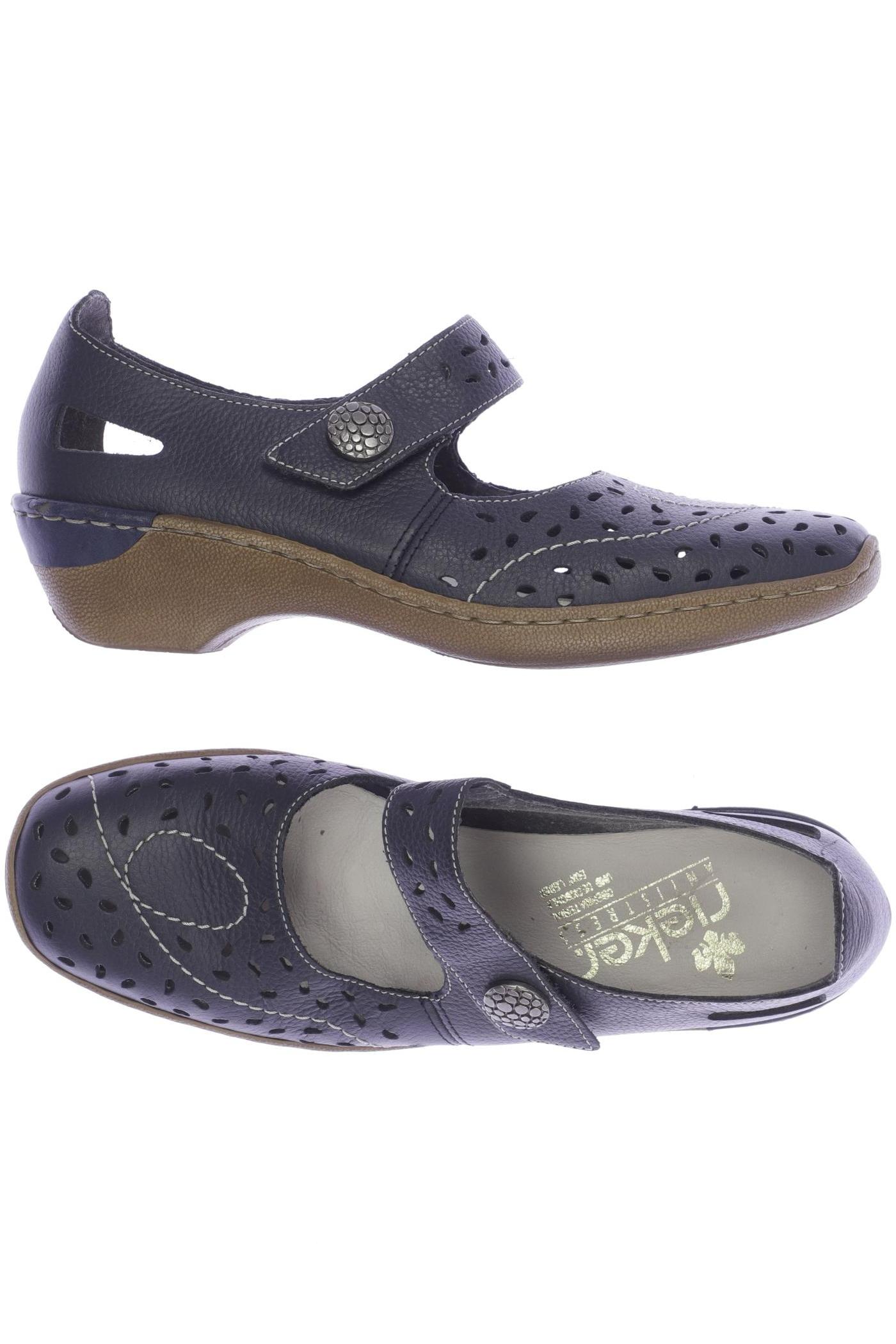 Rieker Damen Halbschuh, Gr. 39, marineblau, kein Etikett Image