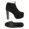 Jeffrey Campbell Damen Stiefelette, Gr. 40, schwarz, Leder