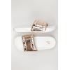 Fila Damen Sandale, Gr. 41, gold, kein Etikett