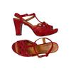 Chie Mihara Damen Sandale, Gr. 38.5, rot, kein Etikett
