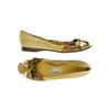 manas Damen Halbschuh, Gr. 41, gelb, Leder