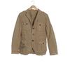Desigual Herren Sakko, Gr. 50, beige, Baumwolle, Leinen