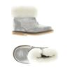Jacadi Damen Kinderschuhe, Gr. 22, silber, kein Etikett