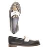 Pollini Damen Halbschuh, Gr. 36.5, schwarz, Leder
