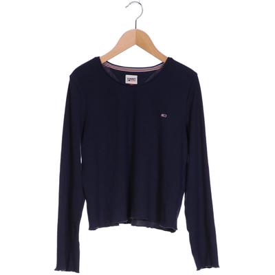 Tommy Jeans Damen Langarmshirt, Gr. 36, marineblau, Elasthan, Synthetik, Viskose Image