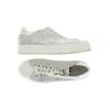 Café Noir Damen Sneakers, Gr. 39, silber, Leder