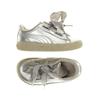 Puma Damen Kinderschuhe, Gr. 23, silber, Leder