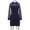 KangaROOS Damen Kleid, Gr. 34, marineblau, Baumwolle