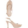 Pura Lopez Damen Sandale, Gr. 36.5, beige, kein Etikett