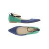 Alba Moda Damen Ballerinas, Gr. 36, blau, Leder