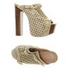 Jeffrey Campbell Damen Sandale, Gr. 38, beige, kein Etikett