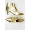 Sam Edelman Damen Stiefelette, Gr. 36, gold, Leder