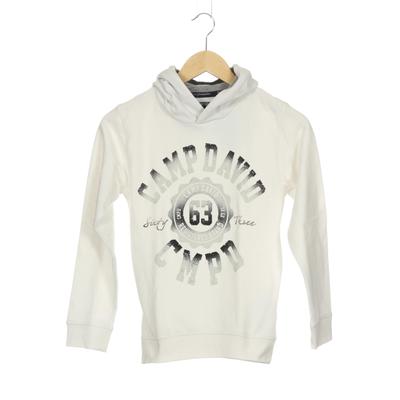 Camp David Herren Hoodies & Sweater, Gr. 152, weiß, Baumwolle, Synthetik, Viskose Image