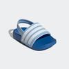Badesandale ADIDAS SPORTSWEAR "ESTRAP KIDS ADILETTE", Gr. 24, clear sky, cloud weiß, bright royal, Synthetik, Textil, sportlich, Schuhe