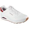 Sneaker SKECHERS "UNO - HARRY KANE", Herren, Gr. 39, rot (weiß, weinrot), Lederimitat, casual, Schuhe, Keilsneaker, Sneaker mit Luftkissen