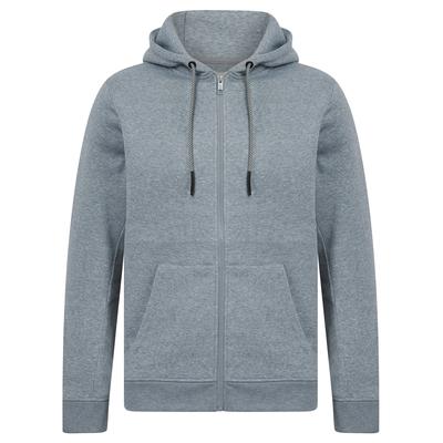 Hoodies / Sweatshirts Emund Plain Brushback Fleece Zip Through Hoodie in Light Grey Marl / XXL - Tokyo Laundry