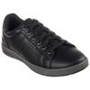 Sneaker SKECHERS "CAVELL", Herren, Gr. 44, schwarz, Lederimitat, casual, Schuhe, Freizeitschuh, Slipper, Schnürschuh mit Air-Cooled Memory Foam