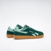 Sneaker REEBOK CLASSIC "REEBOK SMASH EDGE", Gr. 38,5, collegiate grün, glitch aqua, gum, Leder, Synthetik, sportlich, Schuhe