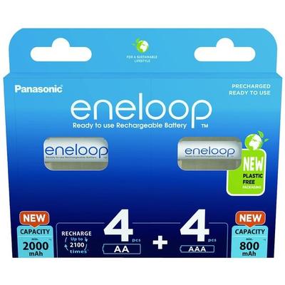 eneloop 4x Akkus Micro AAA + 4x Mignon AA Image
