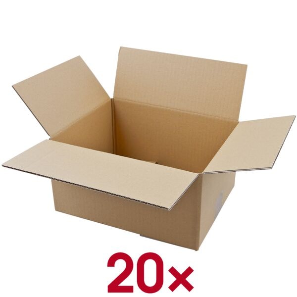 Nestler Wellpapp-Faltkartons 24/31/16,7 cm 20 Stück, 24x16.7x31 cm Image