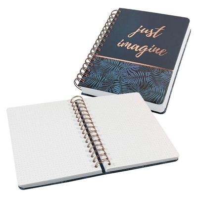 Sigel Notizbuch »mit Spirale Jolie®« Punktraster A5 240 Seiten dunkelblau/kupfer Image