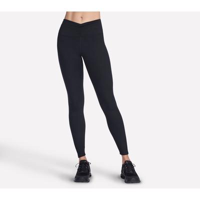Skechers Women's GO FLEX SLIM Full Length High-Waisted Legging | Size Medium | Black | Recycled Polyester/Spandex