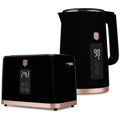 Wasserkocher 1,7 l + Digital-Toaster Berlinger Haus BH-9540 Black Rose Image