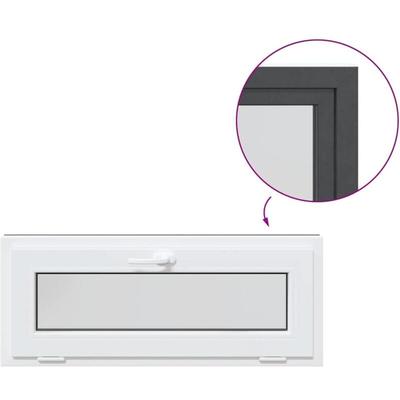 Vidaxl - Kellerfenster risor 110x40 cm Kipp 2-fach Verglasung Anthrazit Image