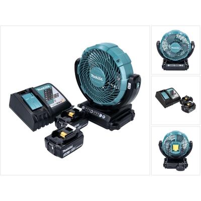 Dcf 102 rf Akku Ventilator Lüfter 18 v 18 cm + 2x Akku 3,0 Ah + Ladegerät - Makita Image
