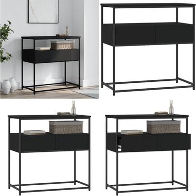 Konsolentisch Schwarz 75x40x75 cm Holzwerkstoff - Konsolentisch - Flurtisch - Sideboard Image