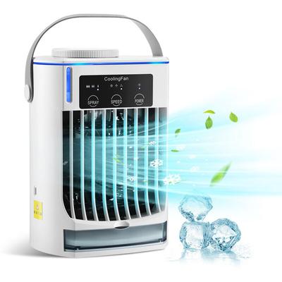 Coocheer - Tragbare Klimaanlage - Mini-Luftkühler, blaues Atmosphärenlicht mit drei Image