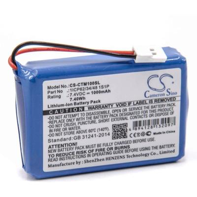 Vhbw - Akku kompatibel mit ctms Eurodetector Geldscheinprüfer Geldscheinprüfgerät (1000 mAh, 7,4 v, Image