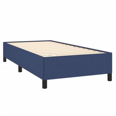 Bettgestell ohne Matratze Blau 90x190 cm Stoff Vidaxl Image