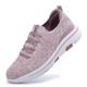 XOEKD Women Slip On Shoes Running Shoes Lightweight Non Slip Tennis Memory Foam Shoes for Sports Travel Gym, rose, 3.5 UK