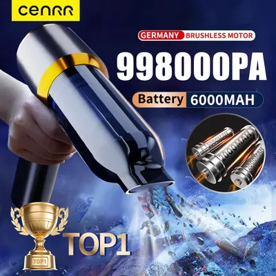 CENRR Mini-Autostaubsauger 998000 PA Leistungsstarke kabellose Reinigungsmaschine, tragbarer Auto-Staubsauger für Haushaltsgeräte Image