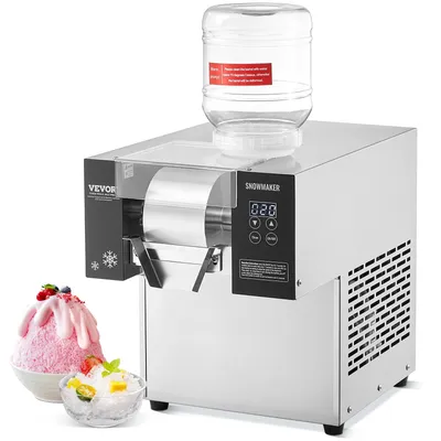 Succebuy Commercial Snowflake Ice Machine Stainless Steel Air Cooling System&Rapid Heat Dissipation for Bakery Cafe