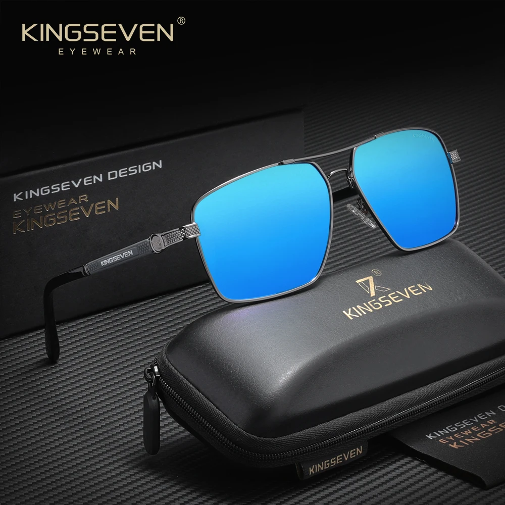KINGSEVEN Klassische Sonnenbrille Männlich Fahren Reisen Frauen Luxus Gläser Trendy UV400 Polarisierte Große Rahmen Sommer Unisex Brillen Image