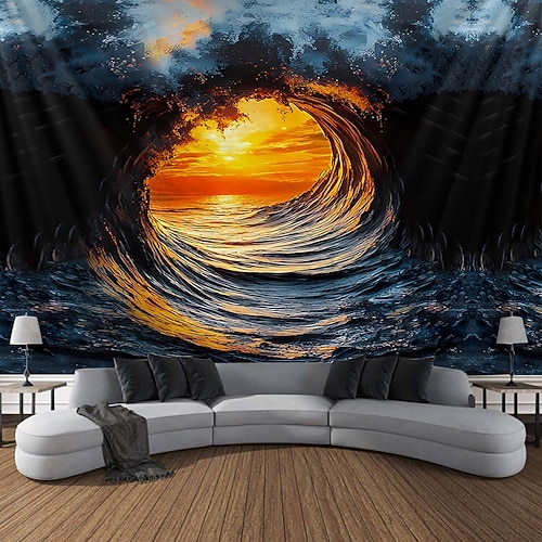 nautische hängende Wandteppich Fotografie Hintergrund Wand Kunst große Wandteppich Wandbild Dekor Decke Vorhang Haus Schlafzimmer Wohnzimmer Dekoration Tod Selfie Sommer Ozean Image