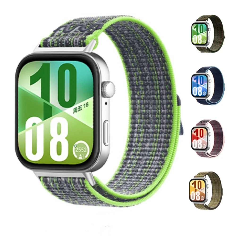 Stickerei Nylon Schleife Für Huawei Uhr Fit 4 3 Sport Armband Für Huawei Uhr Fit 4 Pro Ersatz Armband armband Correa Image