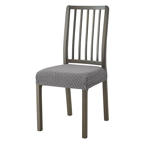 1/4/6 Stück Jacquard-Stuhlsitzkissen-Schonbezug, dehnbarer und abnehmbarer Sitzschutz, rutschfester Möbelbezug für Esszimmer, Büro oder Zuhause Image