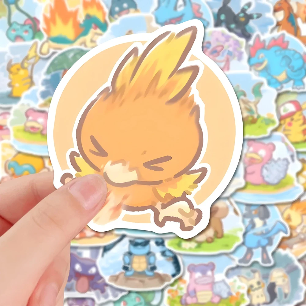 10/30/63 stücke Nette Anime Pokemon Aufkleber Pikachu Cartoon Aufkleber DIY Laptop Skateboard Telefon Kawaii Kid Aufkleber Spielzeug geschenke Image