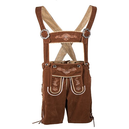 Oktoberfest Lederhosen Bayerisch Deutsch München Wiesn Herren Karneval Party Bier Festival Stoff im traditionellen Stil Image