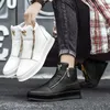 High Top Casual Schuhe für Männer Marke Stiefeletten Mode Weiß Männer Skateboard Schuhe Luxus Plattform Sport Schuhe Leder Männer Stiefel