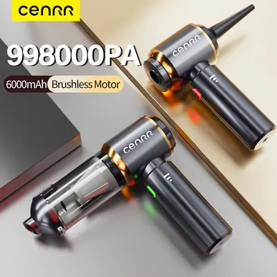 CENRR NEW Auto Staubsauger Mini 998000 PA Cordless Leistungsstark für Zuhause Handgebläse Autoreiniger Tragbarer Autostaubsauger Image