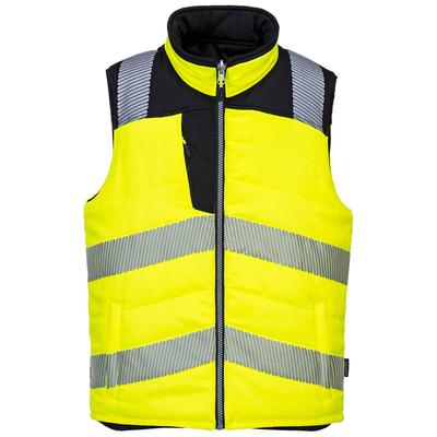 Portwest PW3 Hi-Vis Reversible Bodywarmer Vest, Yellow/Black, Size M (PW374YBRM) Each Portwest® JACKETS