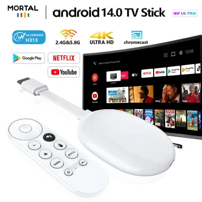 TV Stick Mortal Q2 Ultra Android Box TV Android 14.0 Allwinner H313 4K Video Decoding Wifi 6 Netflix YouTube BT5.4 Smart Box