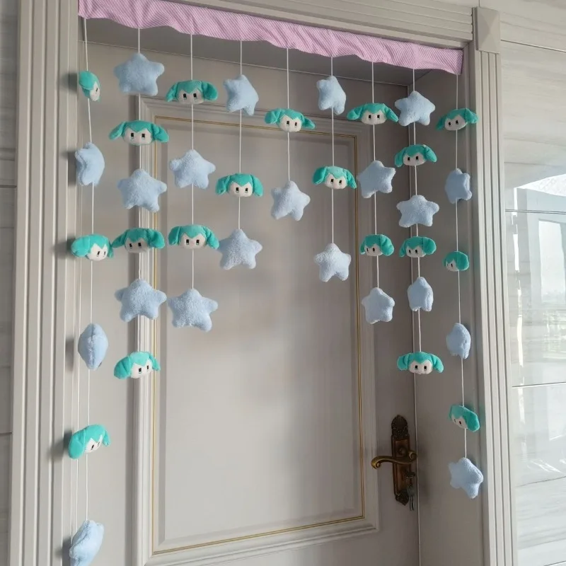Hatsune Miku Anime zweidimensionale Cartoon nicht perforierte Türvorhang Ornament Kinderzimmer Trennwand Heimdekoration Image