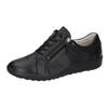 Schnürschuh WALDLÄUFER "K-IRA", Damen, Gr. 4,5 (37,5), schwarz, Nappaleder, unifarben, sportlich, Schuhe, Sneaker, Halbschuh, Komfortschuh in Bequemweite H (= sehr weit)
