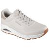 Sneaker SKECHERS "Harry Kane - Off Pitch Collection: Uno - Harry Kane Air", Herren, Gr. 39, grau (taupe), Lederimitat, Textil, casual, Schuhe, Schnürschuh signiert vom weltbekannten Fußballstar Harry Kane